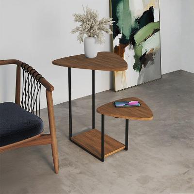 Mesa De Canto Lateral Ferro Preto Estilo Esfiha Cibele Freijó