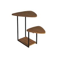 Mesa De Canto Lateral Ferro Preto Estilo Esfiha Cibele Freijó - 3