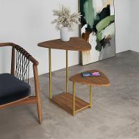 Mesal Lateral Cibele Tampo Esfiha Ferro Dourado Tampo Freijó - 1