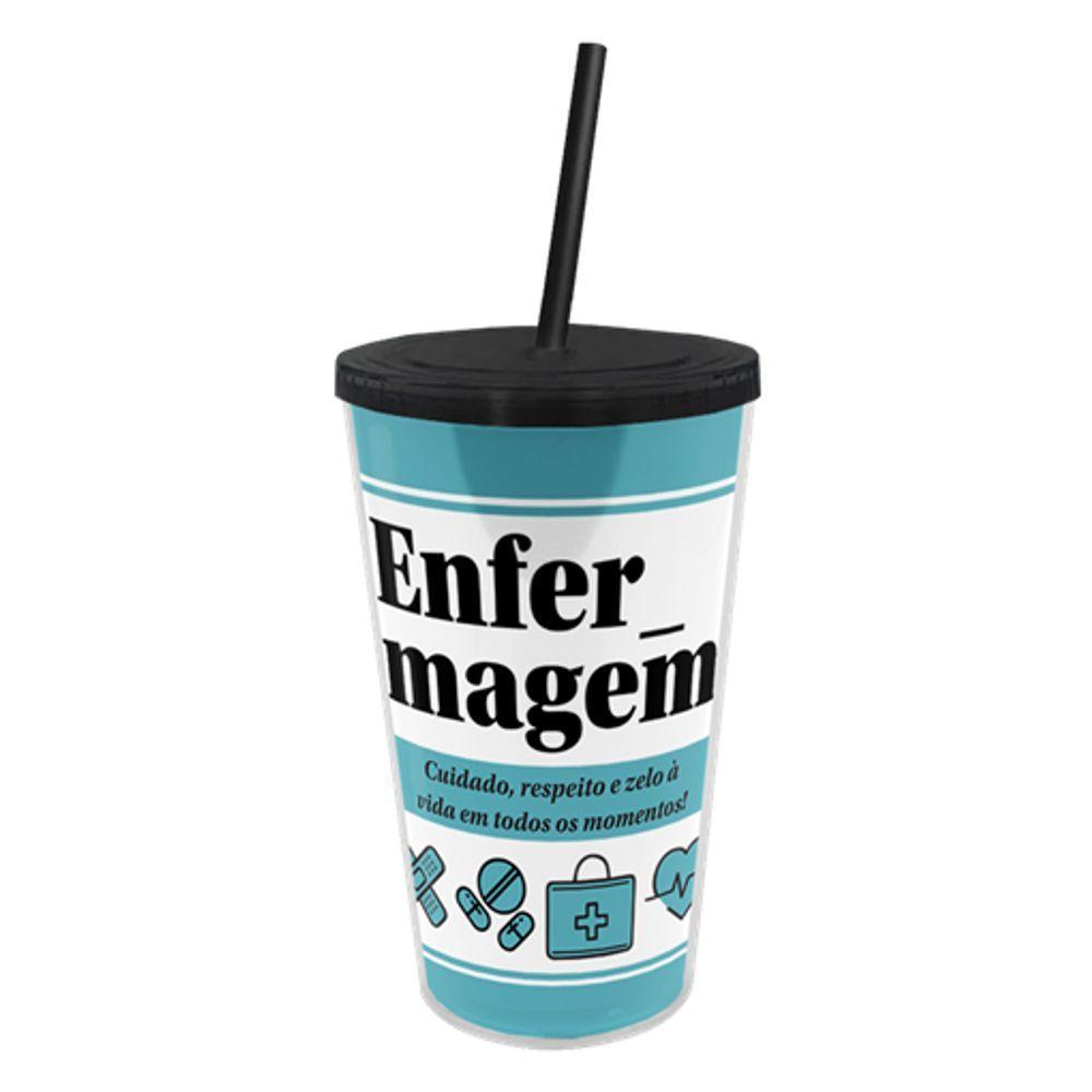 Copo Canudo Profissional: Hidratação Estilosa Para Cuidadores De Saúde - 1