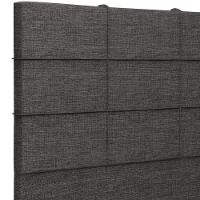 Cabeceira Cama Box Queen 160 Cm Roma W01 Linho Cinza Escuro - Lyam - 6