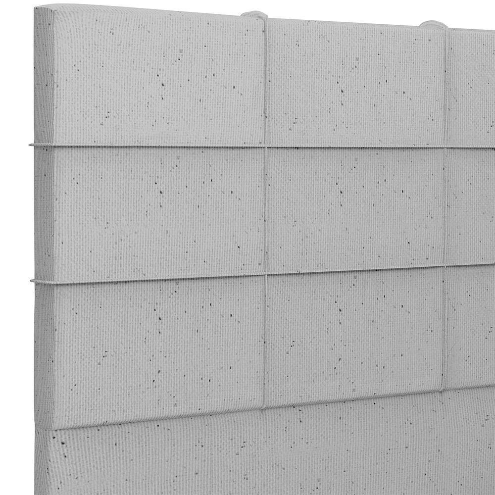Cabeceira Cama Box Casal 140 Cm Roma W01 Linho Cinza - Lyam - 6