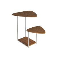 Mesal Lateral Cibele Tampo Esfiha Ferro Branco Tampo Freijó - 3