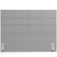 Cabeceira Cama Box Queen 160 Cm Roma W01 Suede Cinza - Lyam - 3