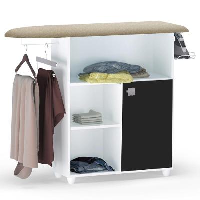 Tabua De Passar Roupa Mariana Com Balcao Branco Preto Reajl Moveis Branco Preto