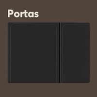 Armário De Aço 70cm 6portas 2vidros Grafite Estilo Bertolini Grafite