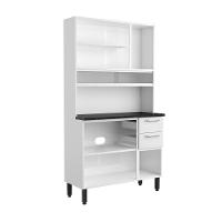 Cozinha De Aço Compacta 6 Portas 2 Vidro Branco Bertolini Branco - 5