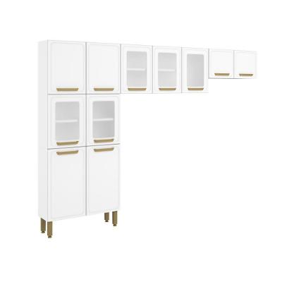 Cozinha De Aço Completa 3 Peças Branco Bella Bertolini Branco