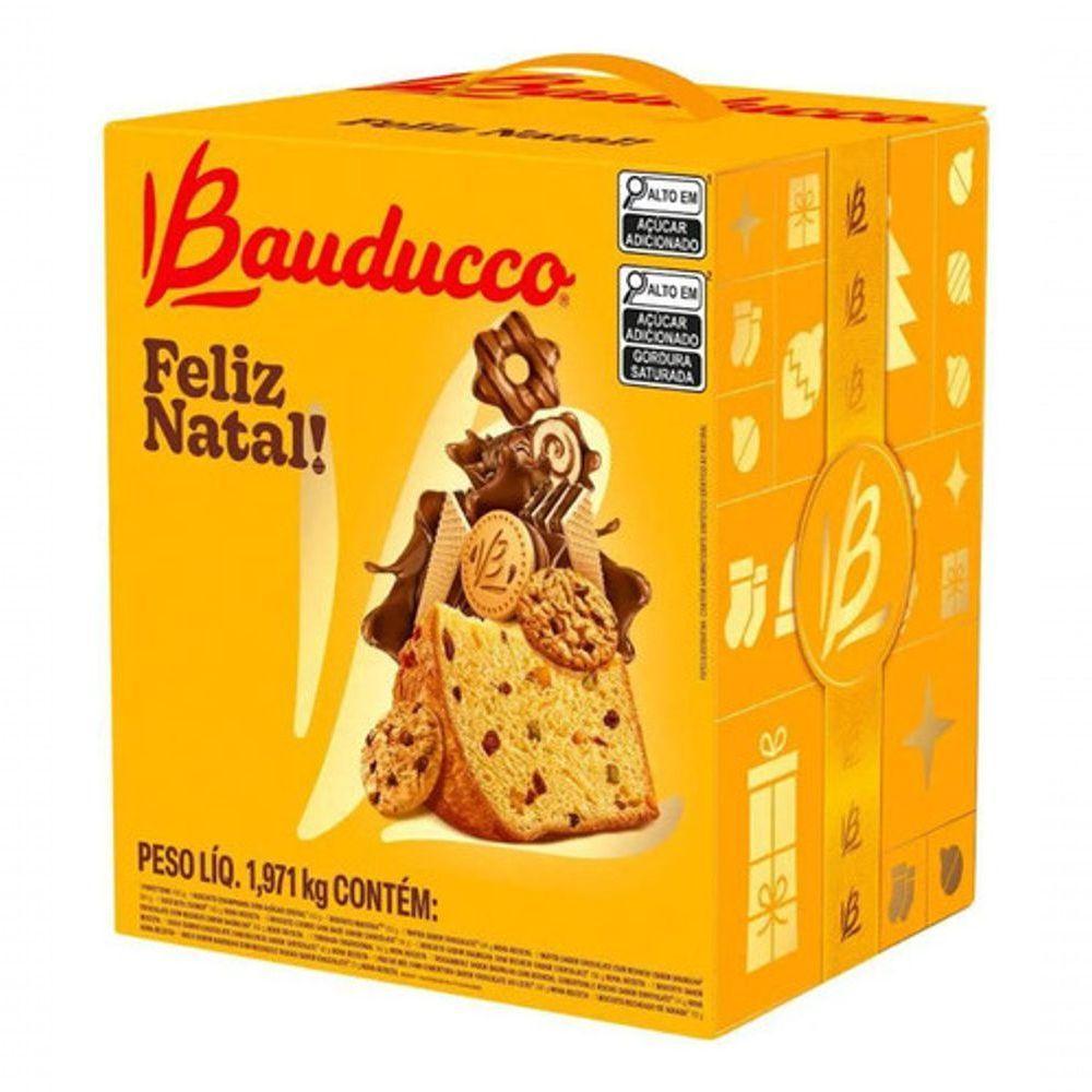 Kit 2 Cesta De Natal Bauducco Pequena 15 Itens Presente - 3