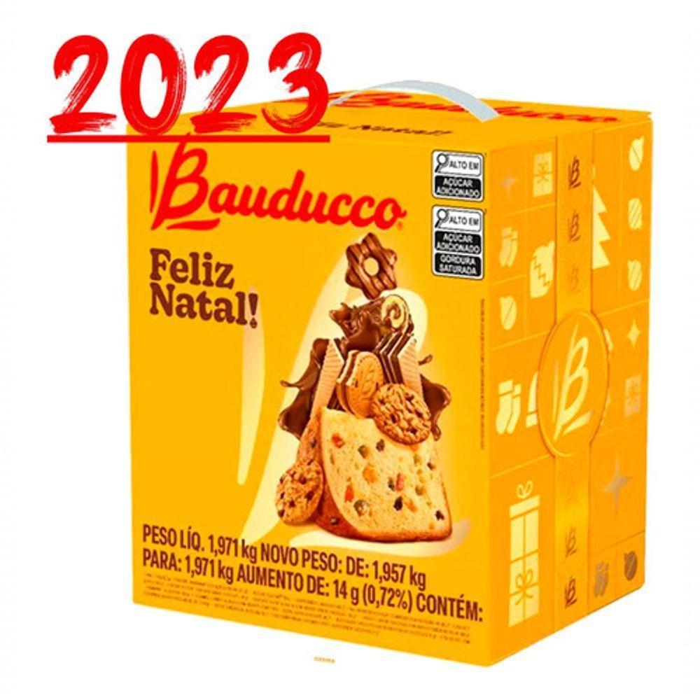 Cesta De Natal Bauducco Pequena Completa 15 Itens Natalino - 1