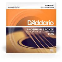 Encordoamento Violão Aço .010-.047 Phosphor Bronze Ej15 D Addario [f002] - 1