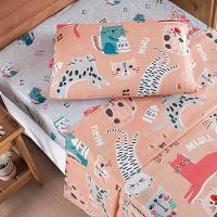 Jogo Cama Lençol Fantasy Solteiro Cama Quarto Infantil Microfibra 3 Peças Gatinha Rosê - 3