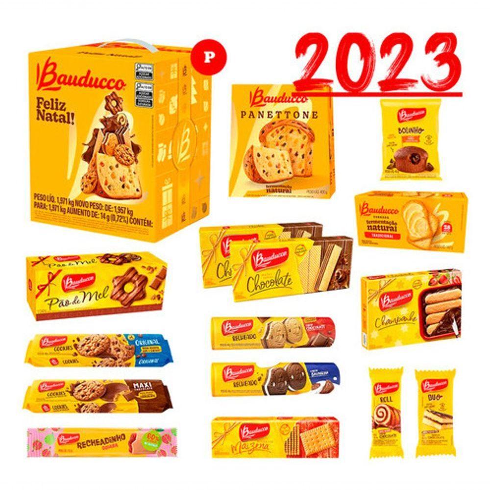 Cesta De Natal Bauducco Grande 20 Itens Original C Nota Fisc - 3