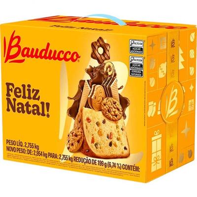 Cesta De Natal Bauducco Grande 20 Itens Original C Nota Fisc