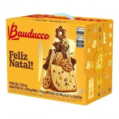 Kit 6 Cesta Completa Natal Grande Bauducco Exclusiva
