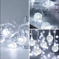 Pisca Cordão Bolinhas Solar Externo Jardim 5m 20leds Branco - 3