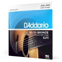 Encordoamento Violão Aço .012-.053 80/20 Bronze Ej11 D Addario [f002] - 2