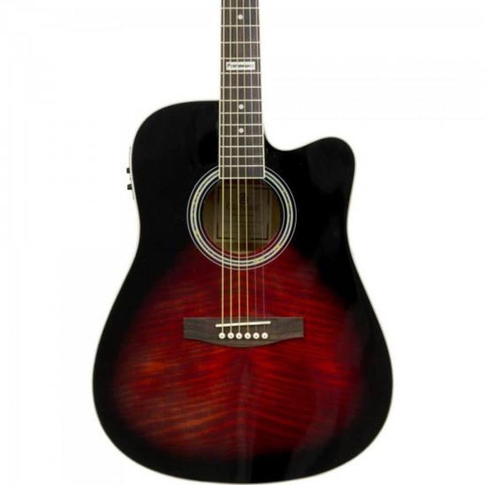 Violão Giannini Gf1d Ceq Eletroacústico Aço Brown Red Burst Burst [f002] - 2