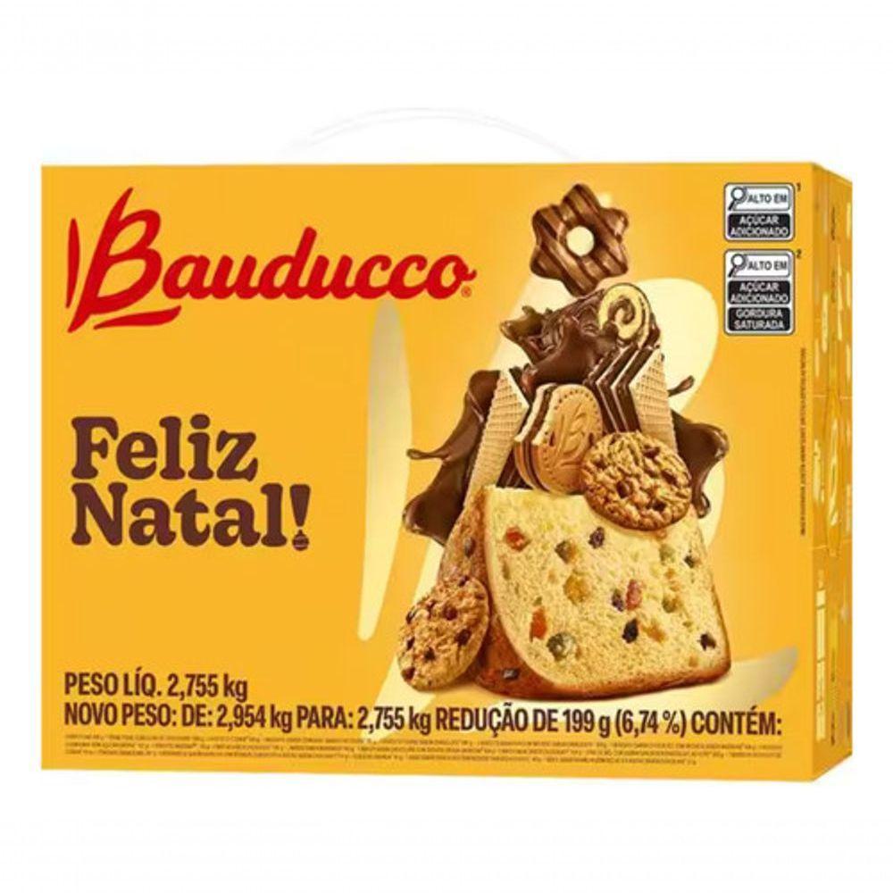 Cesta De Natal Grande Bauducco 2,9kg - Original Com Nf - 2