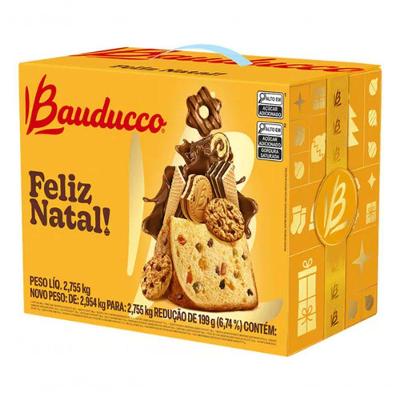 Cesta De Natal Grande Bauducco 2,9kg - Original Com Nf