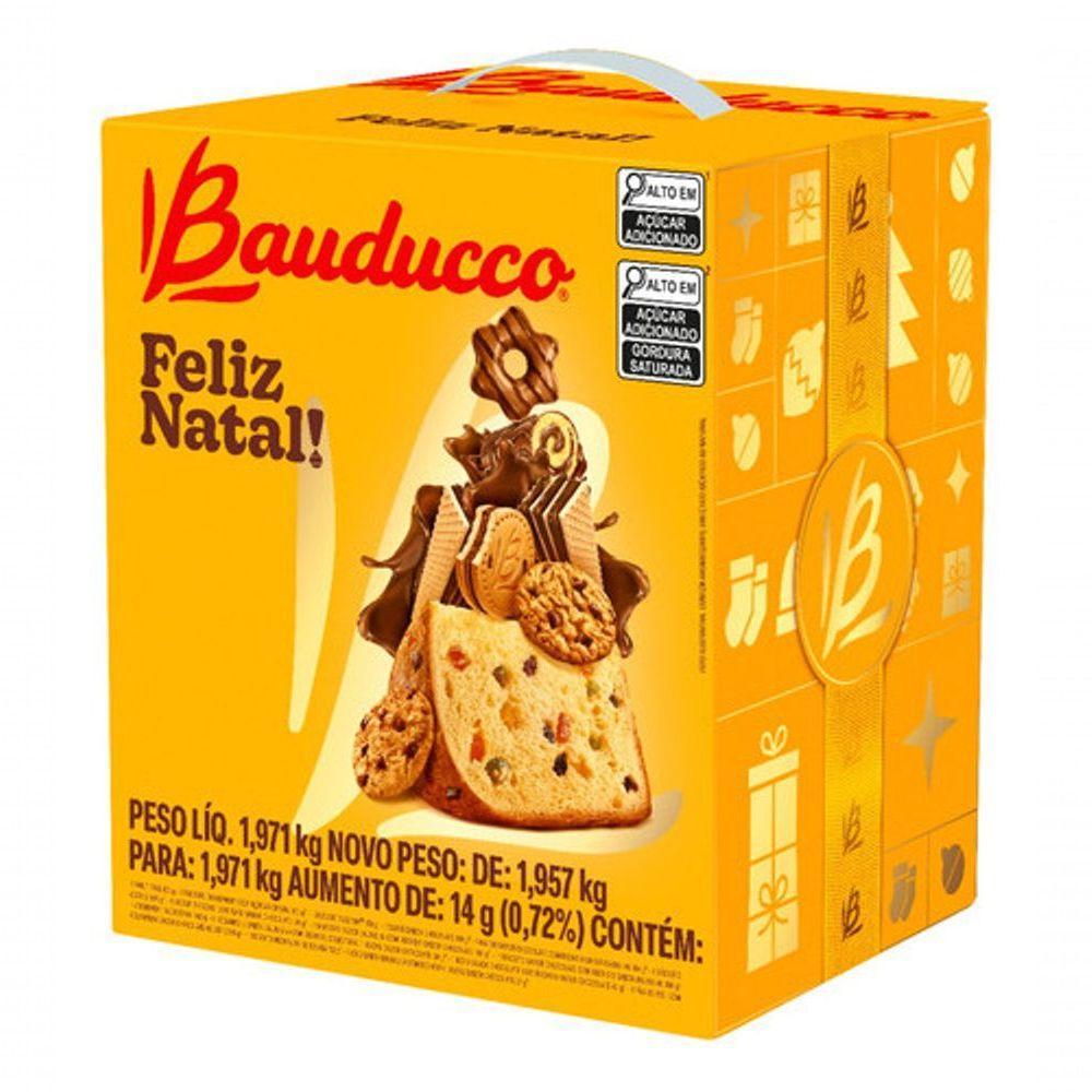 Cesta De Natal Bauducco - Pequena 15 Itens - 1,957kg - 1