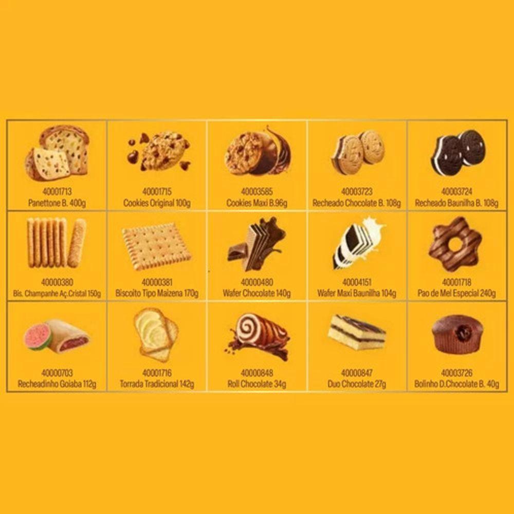 Kit 3un Cesta De Natal Bauducco Grande Natalino Nota Fiscal - 3