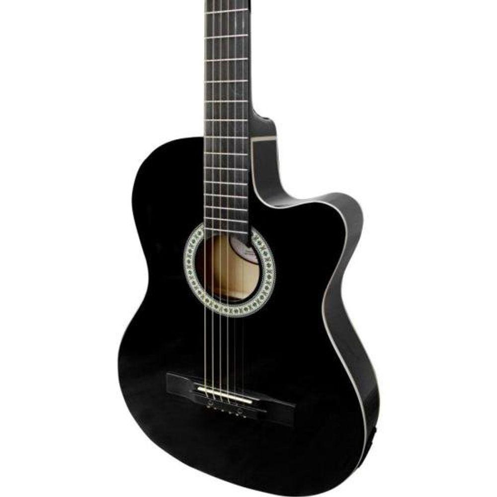 Violão Giannini Sf14 Ceq Eletroacústico Aço Preto [f002] - 3