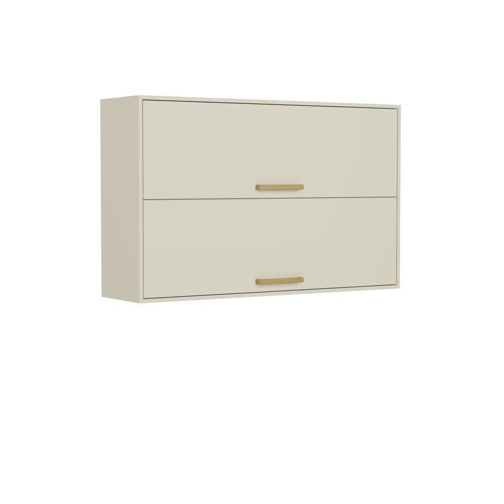 Armário Aéreo Com 2 Portas Basculantes Arenas Bertolini Areia - 1