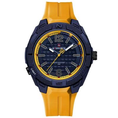 Relógio Masculino Silicone Esportivo Quartzo A Prova D´agua Amarelo