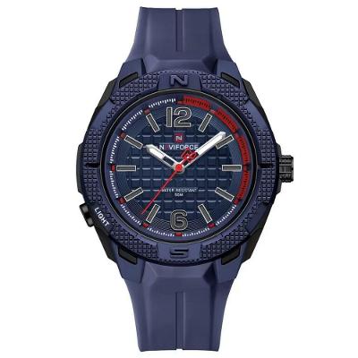 Relógio Masculino Silicone Esportivo Quartzo A Prova D´agua Azul