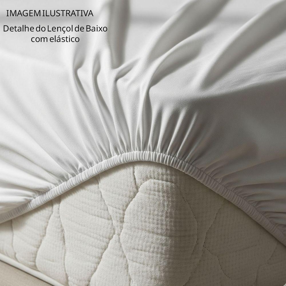 Jogo Cama Lençol Fantasy Solteiro Cama Quarto Infantil Microfibra 2 Peças Princesinha Rosa - 3