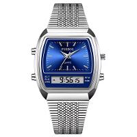 Relógio Esportivo Digital à Prova Dágua Em Aço Inoxidavel Masculino Azul - 1