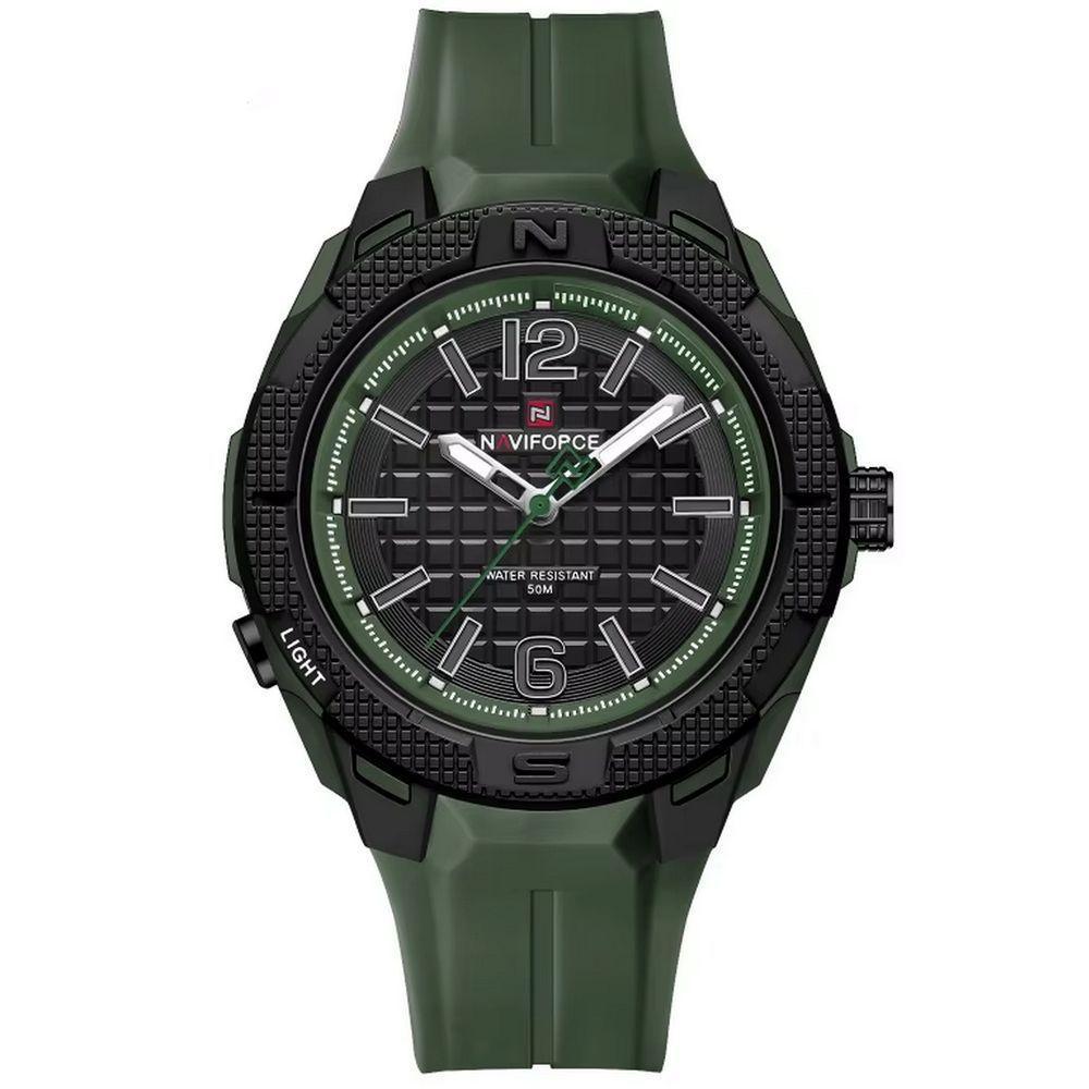 Relógio Masculino Silicone Esportivo Quartzo A Prova D´agua Verde - 1