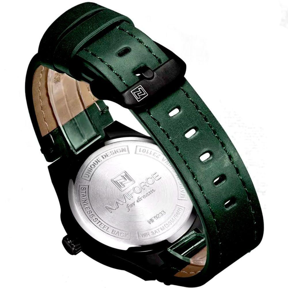 Relógio De Quartzo Masculino à Prova D´agua Esportivo Estilo Militar Verde - 2