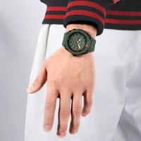 Relógio Masculino Silicone Esportivo Quartzo A Prova D´agua Verde Musgo - 2
