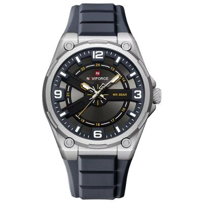 Relógio De Pulso Esportivo Masculino Silicone De Quartzo á Prova D´agua Cinza