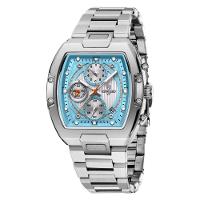 Relógio Masculino Multifuncional Grande Mostrador Luminoso à Prova D'água Azul - 1