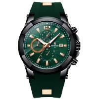 Relógio Masculino Silicone A Prova D´agua Esportivo Quartzo Verde - 1