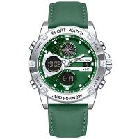 Relógio Digital Esportivo Quartzo Display Duplo á Prova D´agua Verde - 1