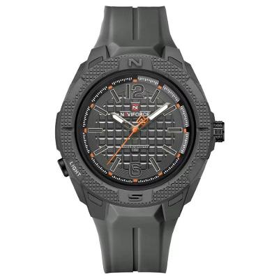 Relógio Masculino Silicone Esportivo Quartzo A Prova D´agua Cinza