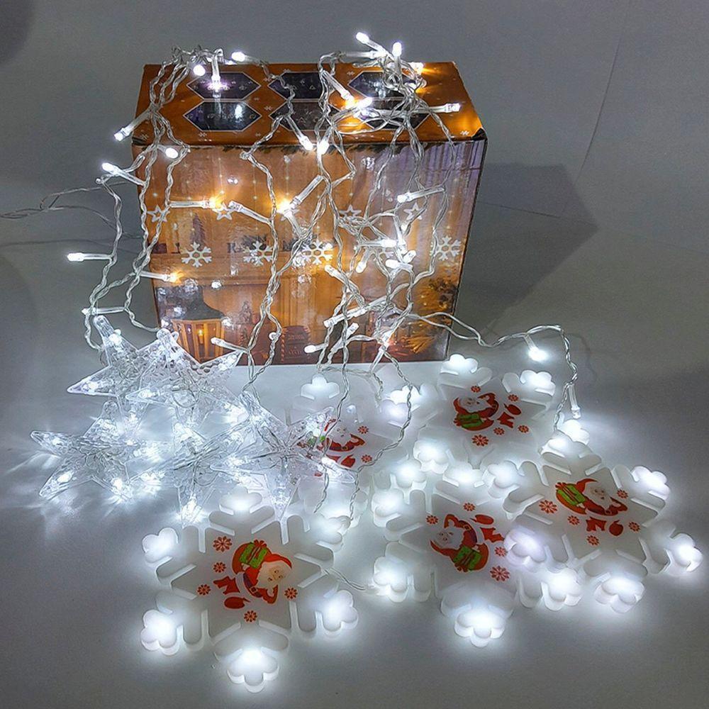 Pisca Cascata Flocos Natal 80 Lâmpadas Leds Branco 3m 220v - 2