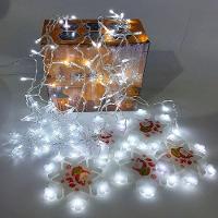 Pisca Cascata Flocos Natal 80 Lâmpadas Leds Branco 3m 220v - 2