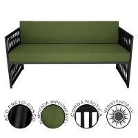 Conjunto Para Área Externa De Corda Náutica Preto/verde - 3