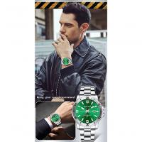 Relógio De Aço Inoxidável Impermeável Sanda 3265 à Prova D'água Verde - 2