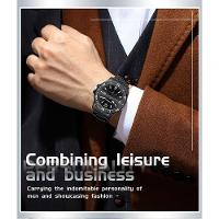 Relógio De Aço Inoxidável Impermeável Sanda 3265 à Prova D'água Preto - 2