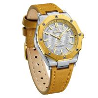 Relógio De Luxo Elegante De Quartzo Amarelo à Prova D´agua Dourado - 3