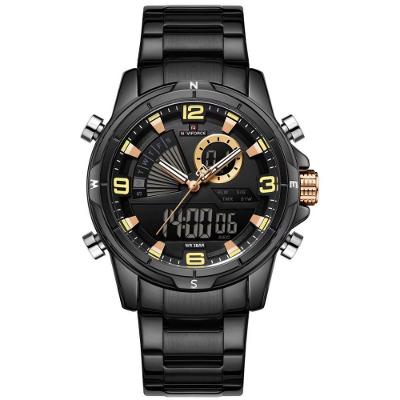 Relógio De Pulso Eletrônico Quartzo Design Luminoso à Prova D´agua Esportivo Preto Rose