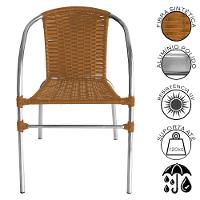 Conjunto Pool Mesa E 4 Cadeiras Alumínio Fibra Acesse Móveis Caramelo - 3