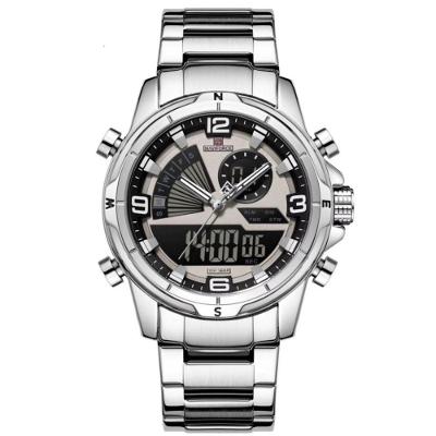 Relógio De Pulso Eletrônico Quartzo Design Luminoso à Prova D´agua Esportivo Prata