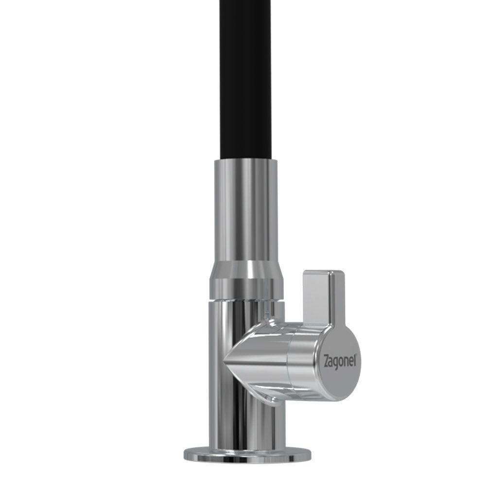 Torneira Zagonel Motion Flexível De Bancada Preta - 3